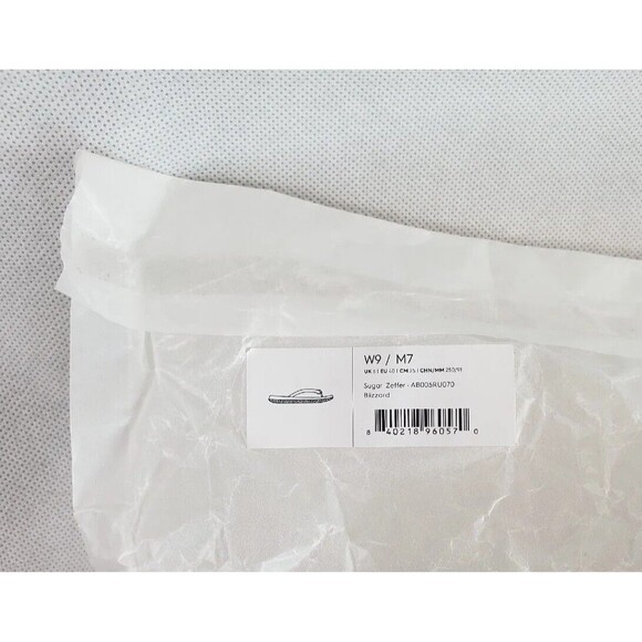 Allbirds Sugar Zeffer Blizzard White 2.83 Flip Flops Womens 9 Men 7 Sandals NEW! - Picture 12 of 13